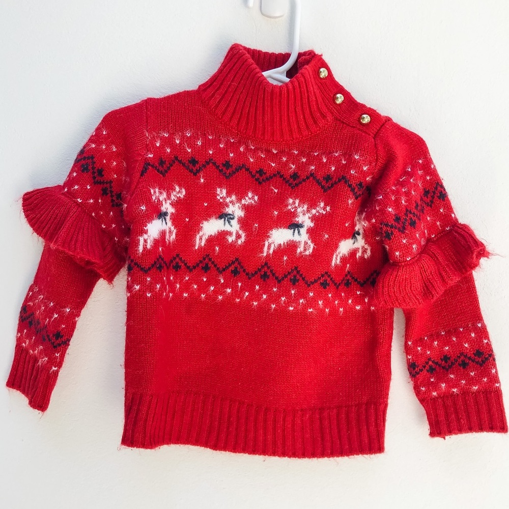 Janie and Jack Reindeer Sweater